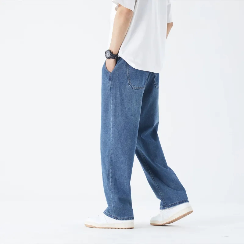 THREE-BODY Jeans Unisex Vintage Blue-6