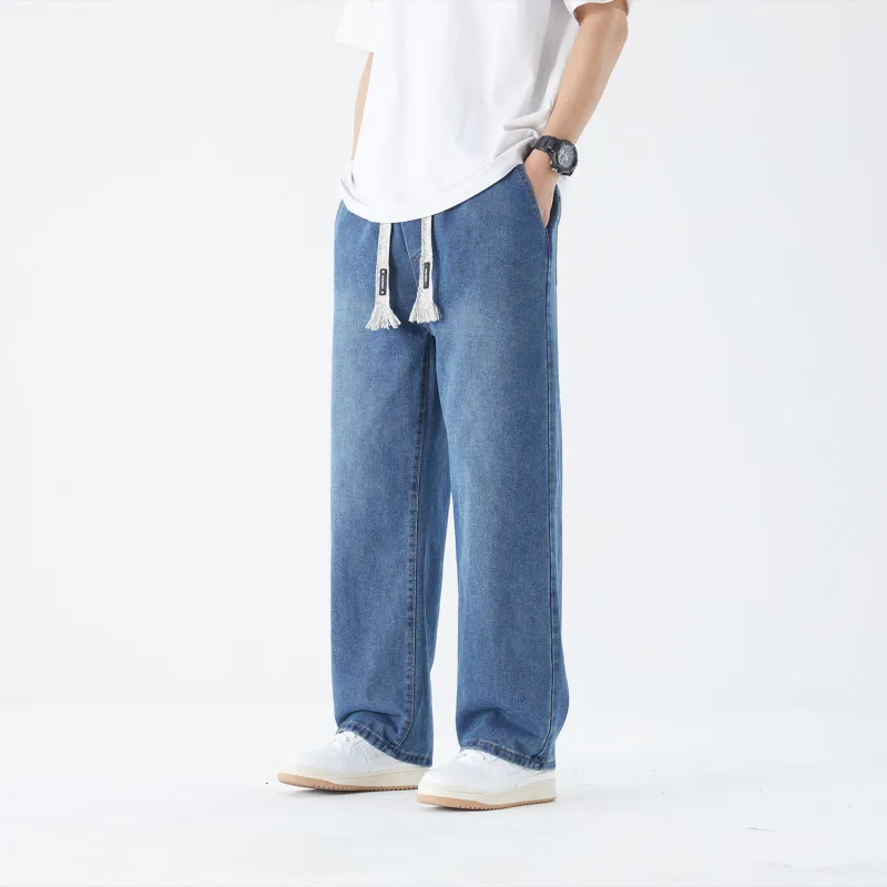 THREE-BODY Jeans Unisex Vintage Blue-4