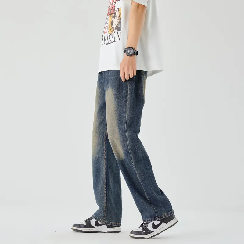 THREE-BODY Jeans Unisex Teal-5