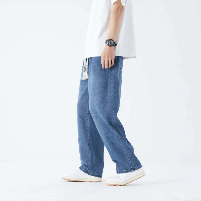 THREE-BODY Jeans Unisex Vintage Blue-5