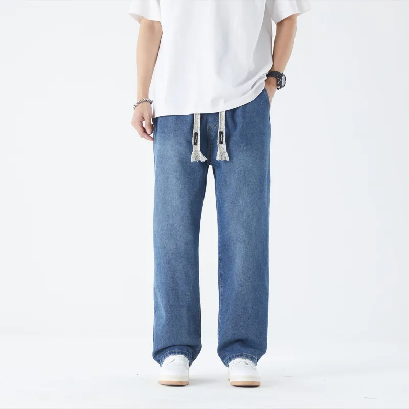 THREE-BODY Jeans Unisex Vintage Blue-3