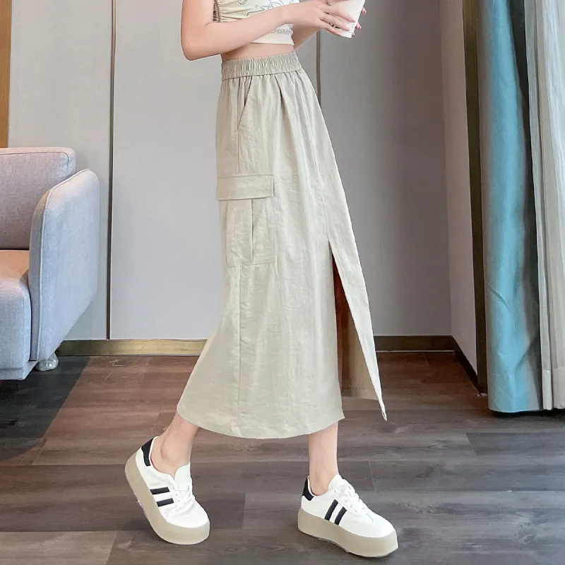 JEANSWEST Casual Long Skirts Women's-12
