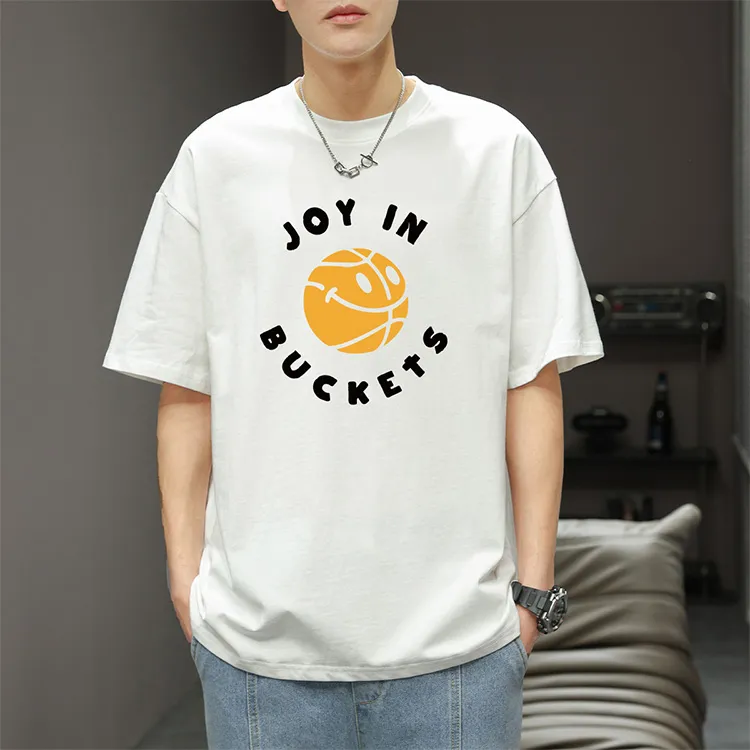 Jean West T Shirt Summer Men's White-3