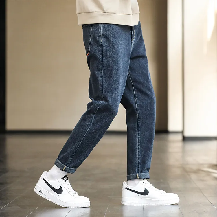 JEANSWEST American Vintage Classic Casual Versatile Everyday Commute Basic Straight Fit Spring Fall Men's-3