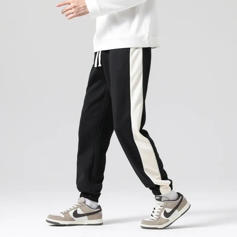 JEANSWEST Casual Pants Unisex Black-4