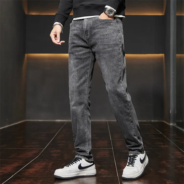 Jean West Jeans Men's Black Gray-4