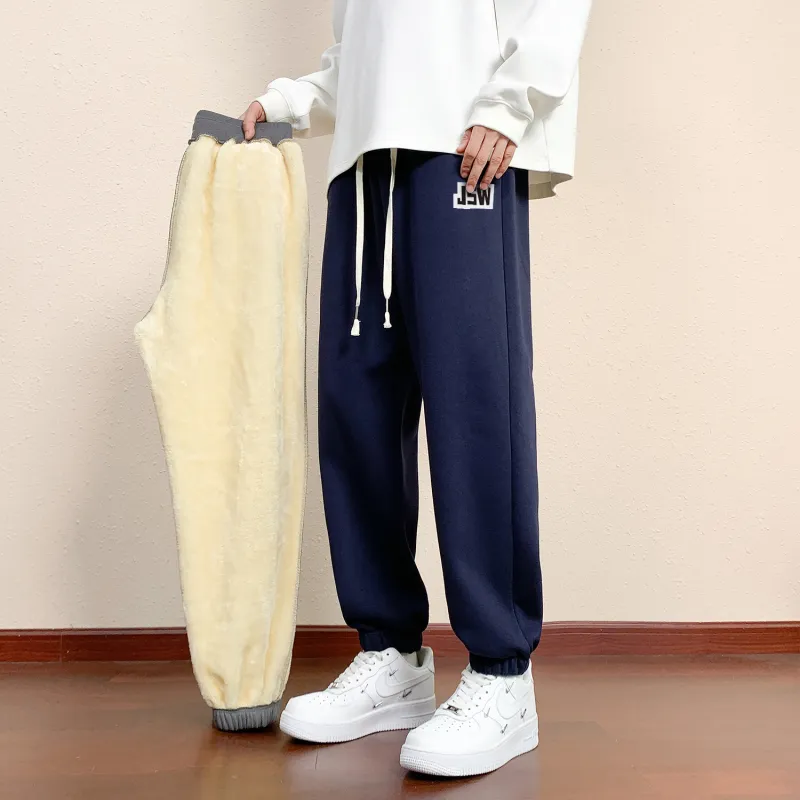 Jean West Casual Pants Vibe Style Dressing Recommendation Fleece Lined Unisex-18