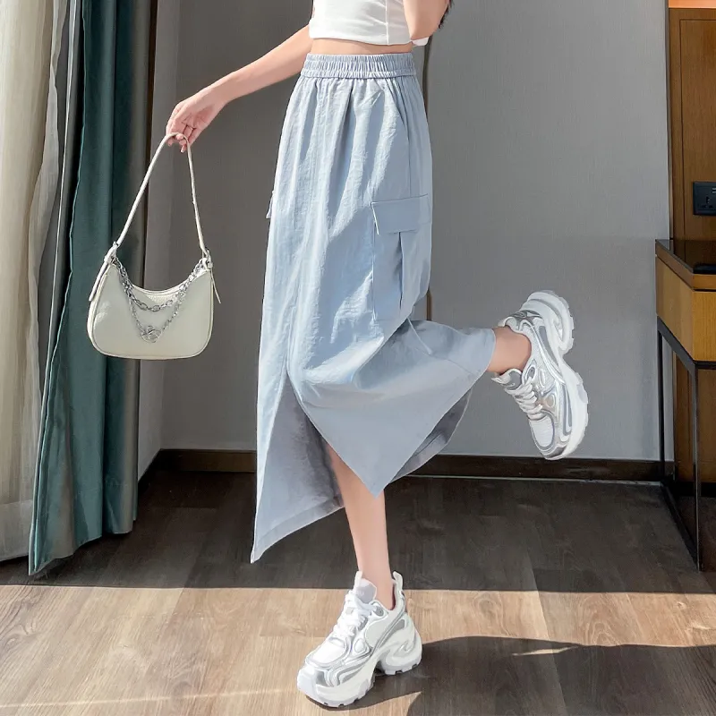 JEANSWEST Casual Long Skirts Women's-6