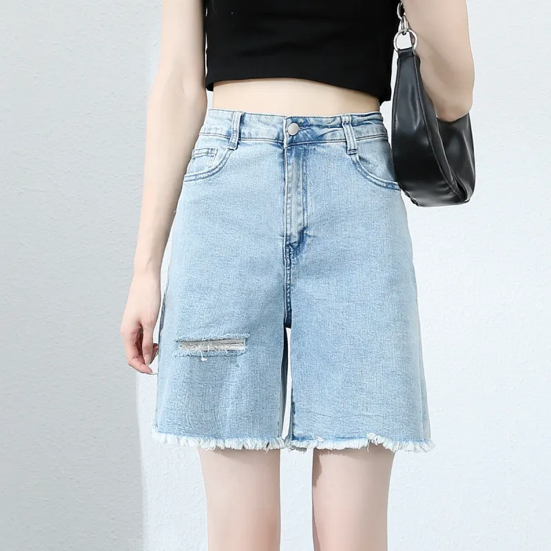 JEANSWEST Denim Shorts Women's Medium Blue-4