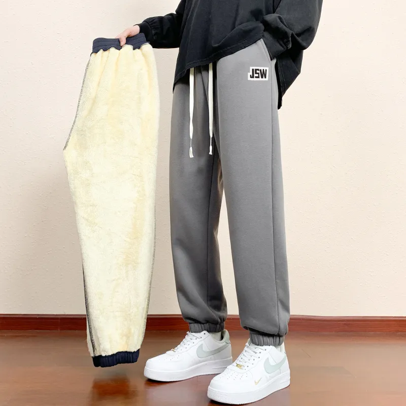 Jean West Casual Pants Vibe Style Dressing Recommendation Fleece Lined Unisex-25