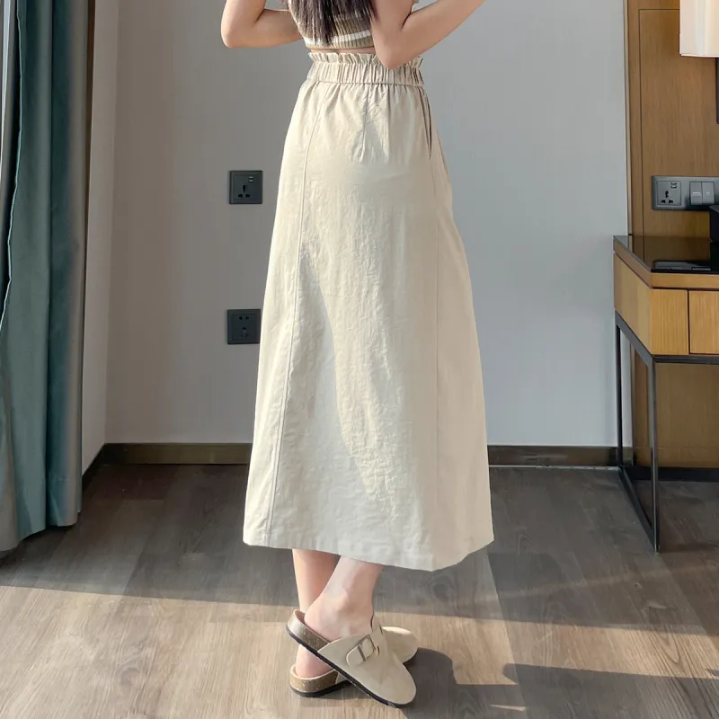 JEANSWEST Casual Long Skirts Women's-11