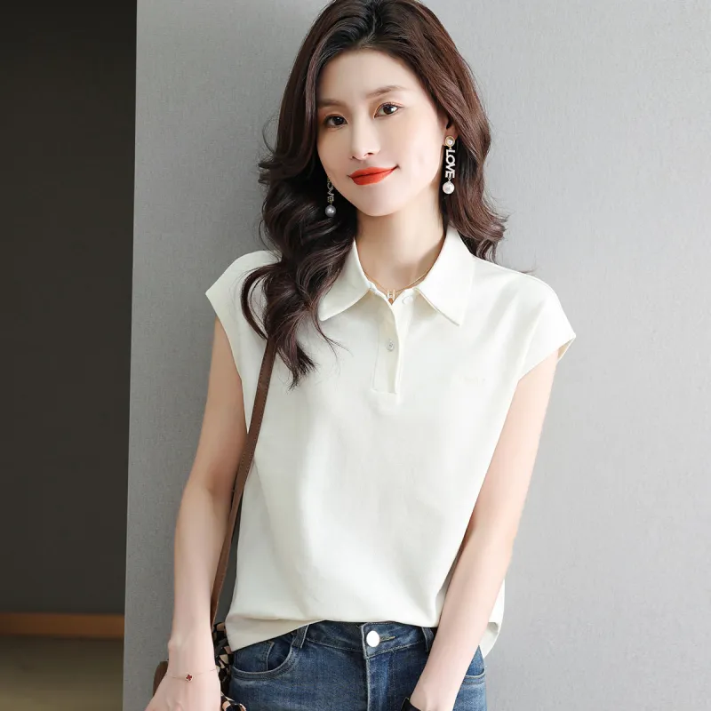 JEANSWEST T Shirt Summer Women's Light Apricot-5