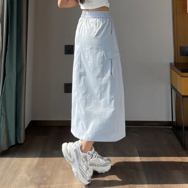 JEANSWEST Casual Long Skirts Women's-5