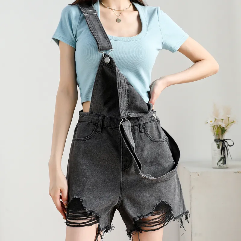 JEANSWEST Overalls Women's Black-2