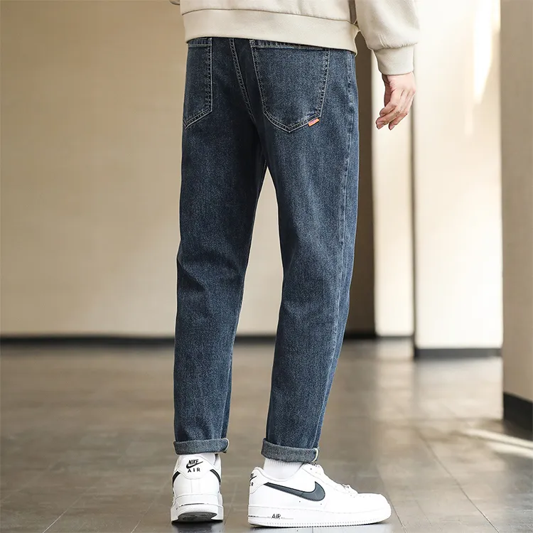 JEANSWEST American Vintage Classic Casual Versatile Everyday Commute Basic Straight Fit Spring Fall Men's-7