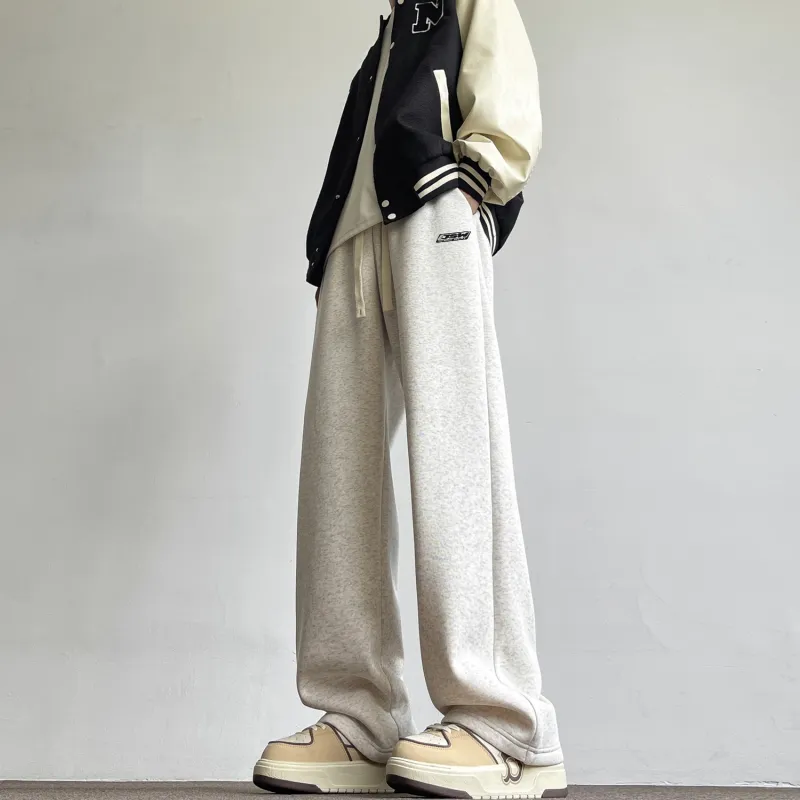 JEANSWEST Casual Pants Unisex Beige Apricot-17
