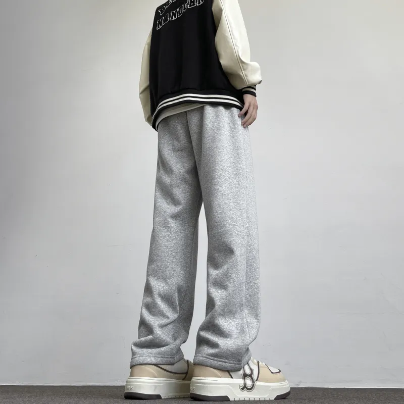JEANSWEST Casual Pants Unisex Beige Apricot-14