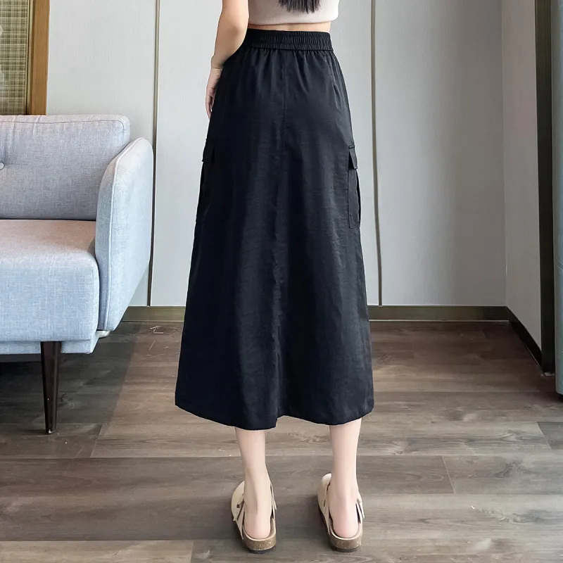 JEANSWEST Casual Long Skirts Women's-2