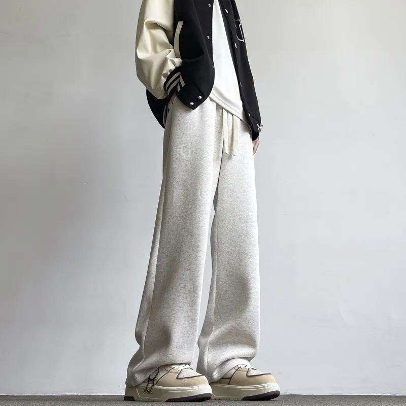 JEANSWEST Casual Pants Unisex Beige Apricot-18