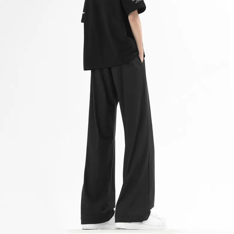 JEANSWEST Casual Pants Unisex Black-6