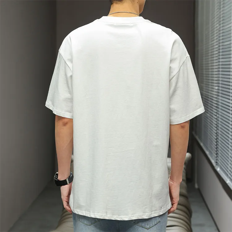 Jean West T Shirt Summer Men's White-4
