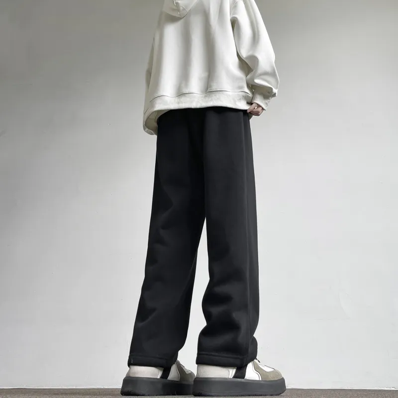 JEANSWEST Casual Pants Unisex Beige Apricot-4