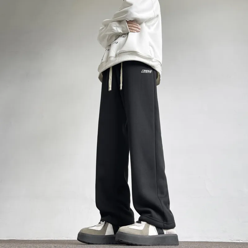 JEANSWEST Casual Pants Unisex Beige Apricot-3