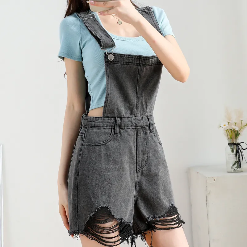 JEANSWEST Overalls Women's Black-3