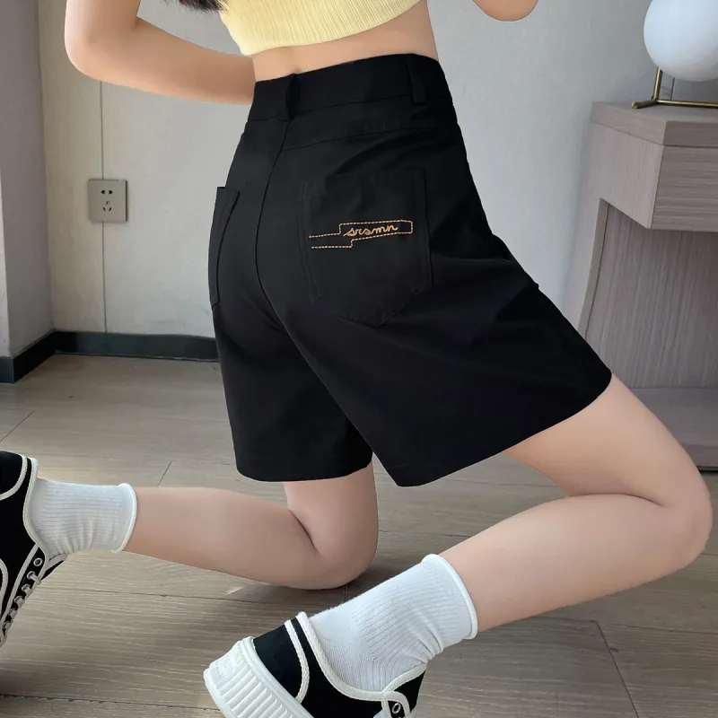 JEANSWEST Cooling Comfortable Everyday Fashion Versatile High Rise A Shaped Wide Leg With Hip Coverage Summer Women's-6