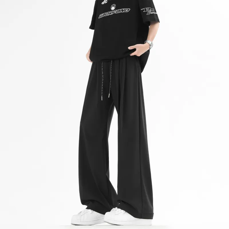 JEANSWEST Casual Pants Unisex Black-4