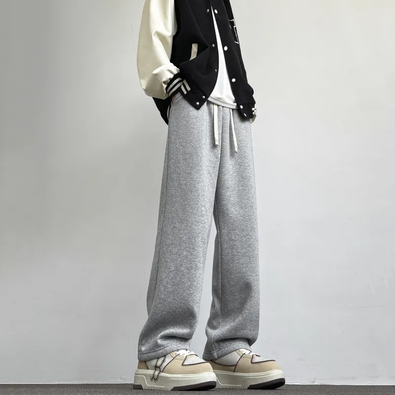 JEANSWEST Casual Pants Unisex Beige Apricot-32