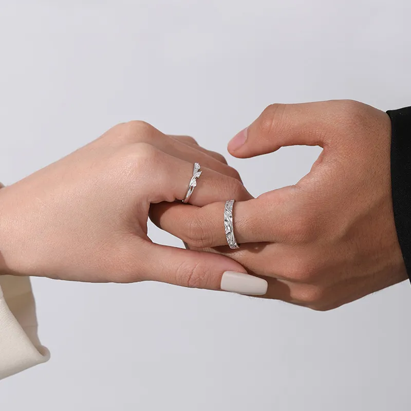 Zhiyu S999 Fine Silver Rings Unisex-5