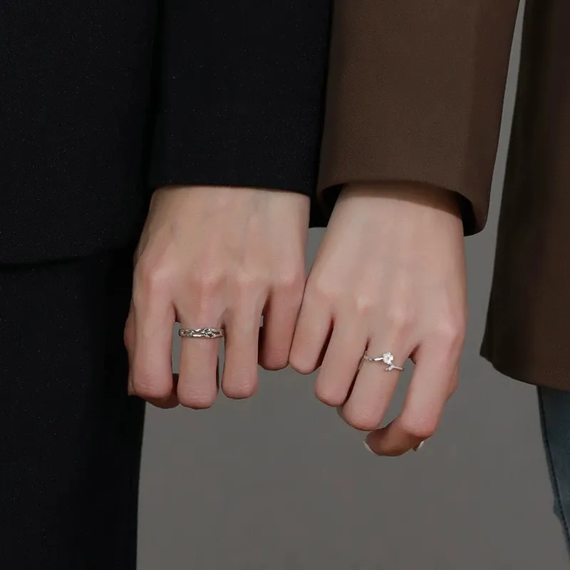 Zhiyu S999 Fine Silver Rings Unisex-1