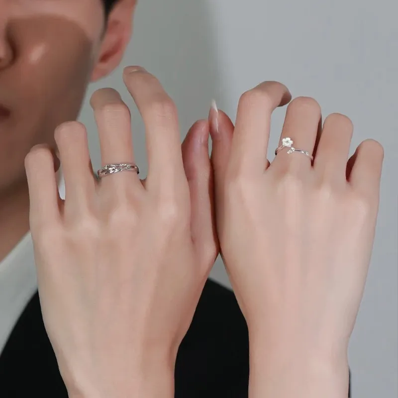 Zhiyu S999 Fine Silver Rings Unisex-3