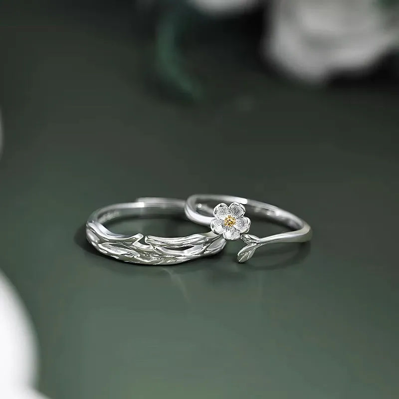 Zhiyu S999 Fine Silver Rings Unisex-6