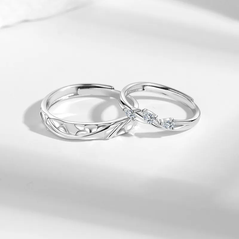 Zhiyu S999 Fine Silver Rings Unisex-3
