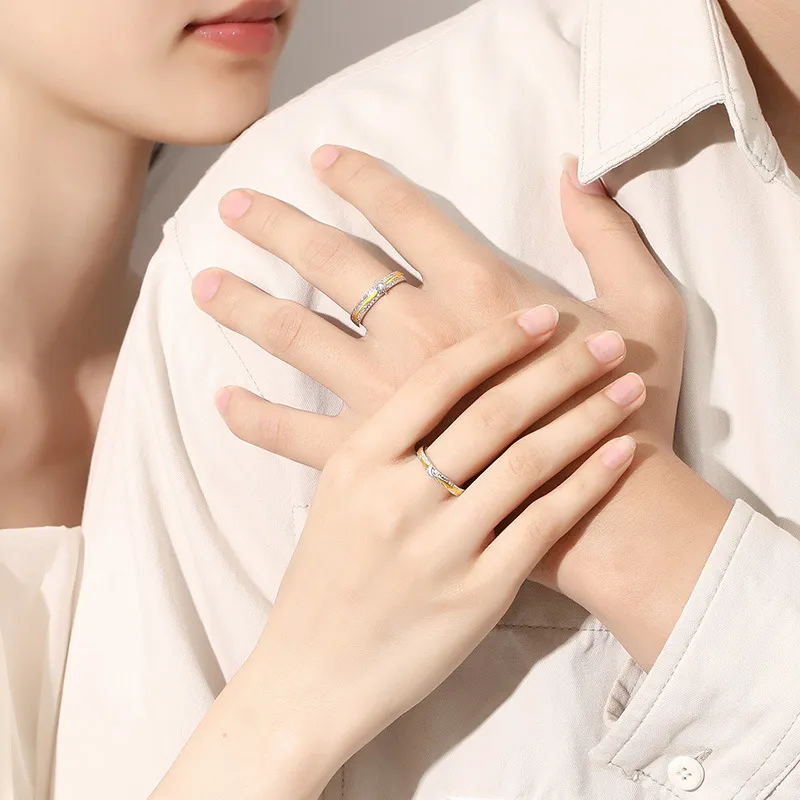 Zhiyu S999 Fine Silver Rings Unisex-3
