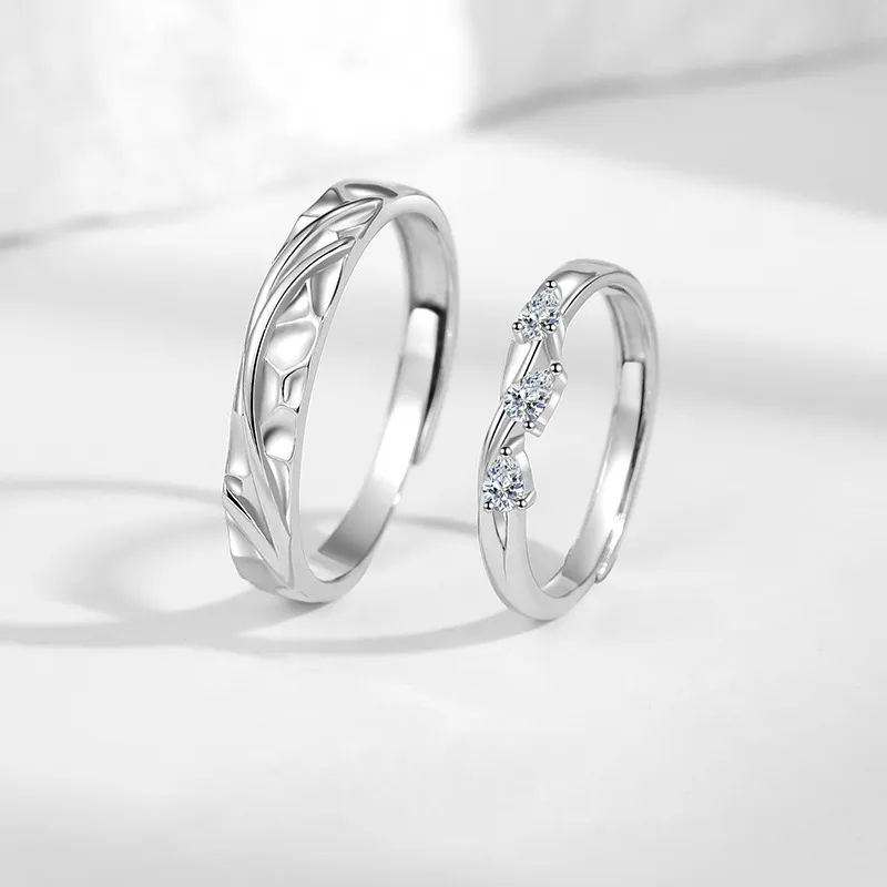 Zhiyu S999 Fine Silver Rings Unisex-2