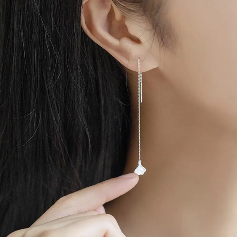 Zhiyu 925 Sterling Silver Drop Earrings Women's-1