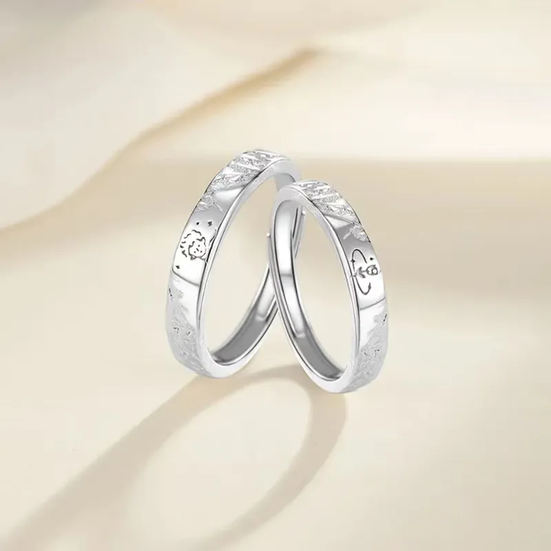 Zhiyu S999 Fine Silver Rings Unisex-5