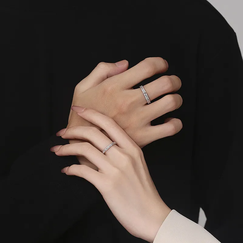 Zhiyu S999 Fine Silver Rings Unisex-1