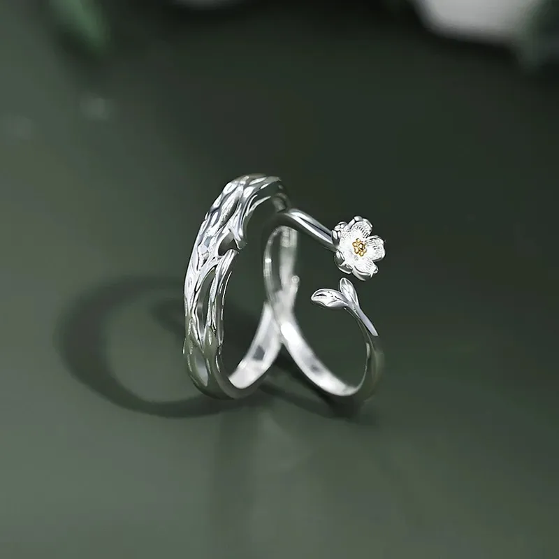 Zhiyu S999 Fine Silver Rings Unisex-5