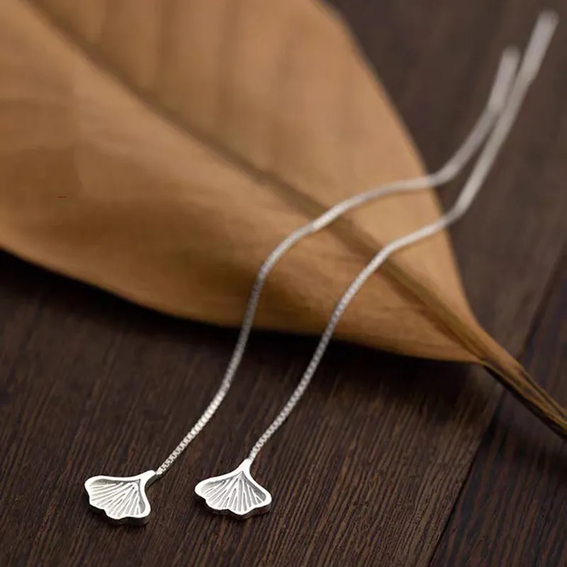 Zhiyu 925 Sterling Silver Drop Earrings Women's-4