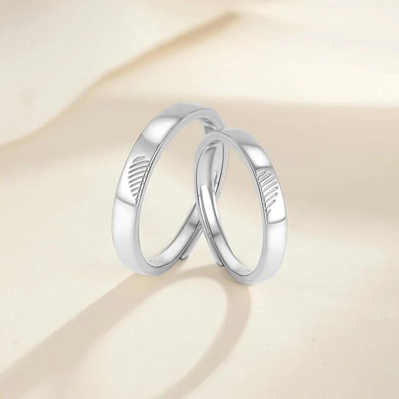 Zhiyu S999 Fine Silver Rings Unisex-4
