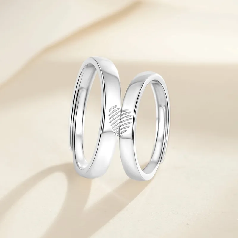 Zhiyu S999 Fine Silver Rings Unisex-5