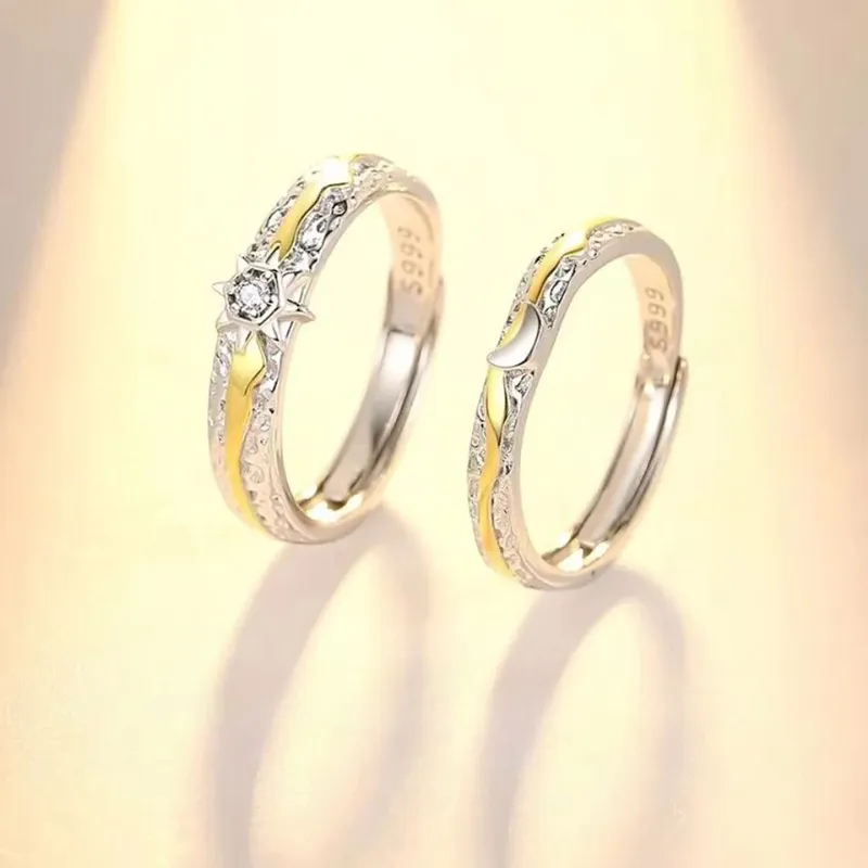 Zhiyu S999 Fine Silver Rings Unisex-5