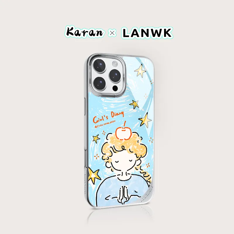 LANWK Glass Material Apple Wish Phone Case Compatible With Apple IPhone 14/15/16 Pro/Max With Magnetic Advanced Touch-7