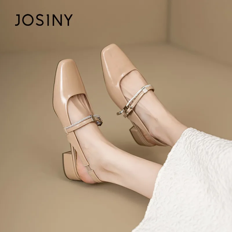 JOSINY Block Heel Slippers Women's-8