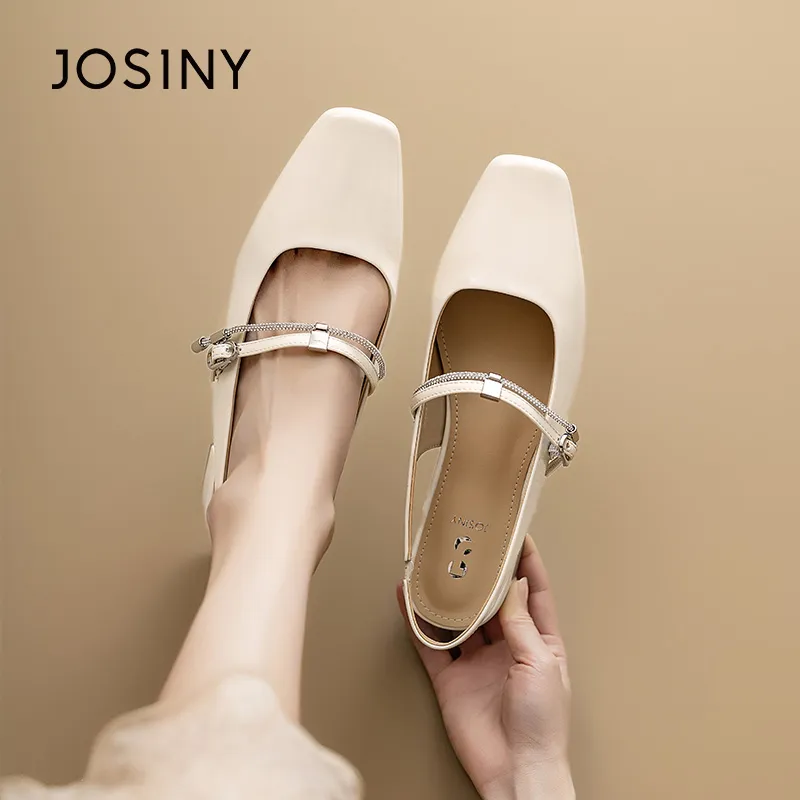 JOSINY Block Heel Slippers Women's-1