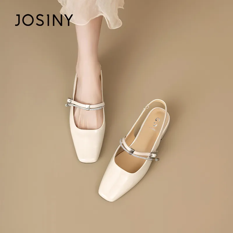JOSINY Block Heel Slippers Women's-5